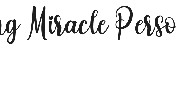 Standing Miracle Personal Use Logo