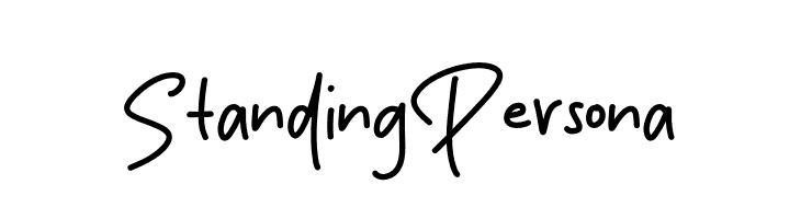 Standing Persona  Скачать бесплатные шрифты