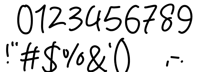 Standing Persona Font OTHER CHARS