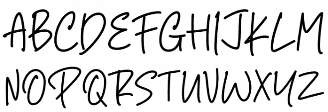 Standing Persona Schriftart Groß