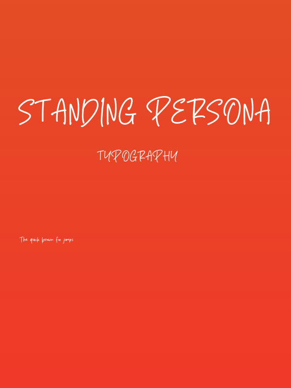 Standing Persona Poster