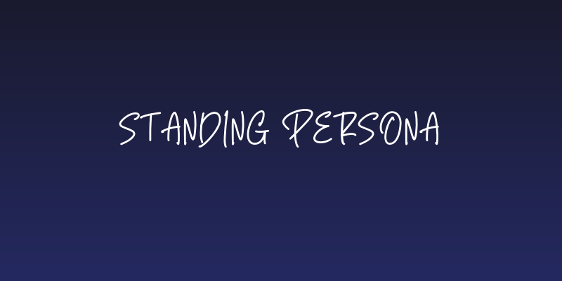 Standing Persona Social Header