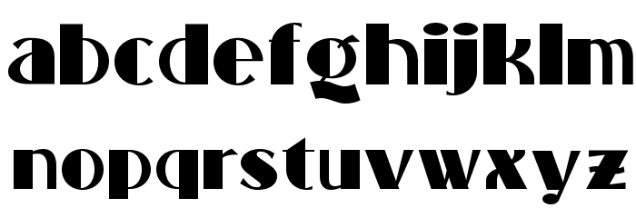 Standing Room Only NF Font LOWERCASE