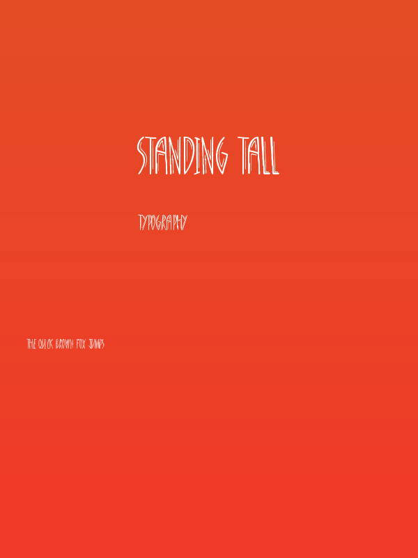 Standing Tall Poster