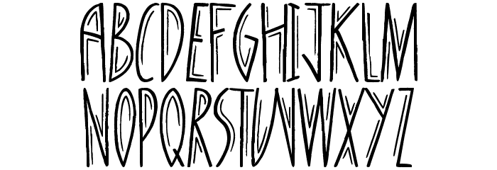 Standing Tall Font LOWERCASE