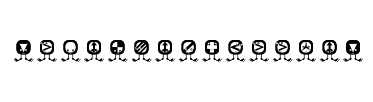 StandingButtonS Font