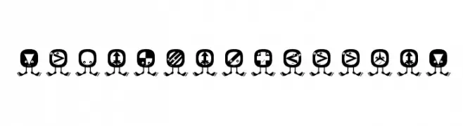 StandingButtonS  Frei Schriftart Herunterladen