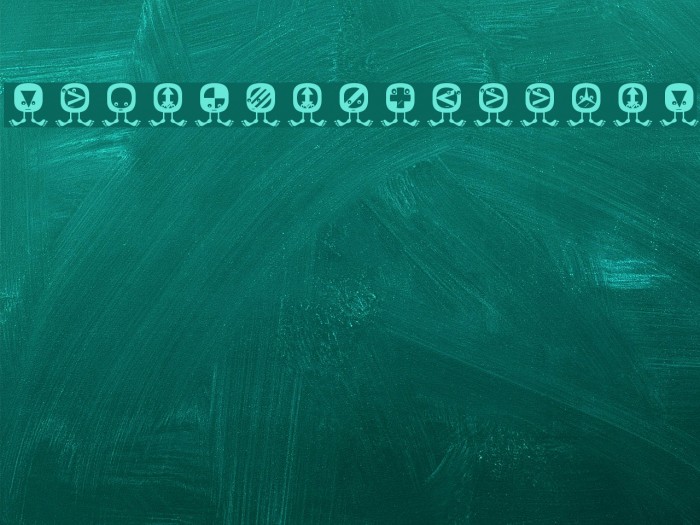 StandingButtonS Font examples