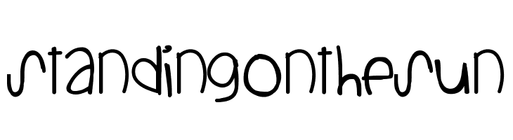 StandingOnTheSun Font