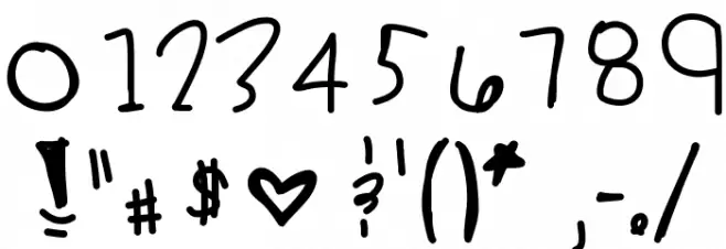 StandingOnTheSun Font OTHER CHARS