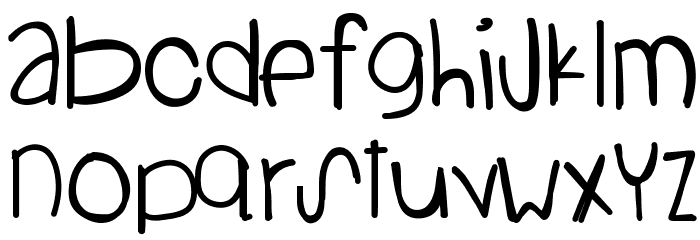 StandingOnTheSun Font LOWERCASE