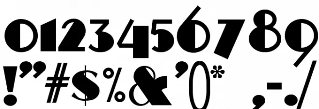 StandingRoomOnly Font OTHER CHARS