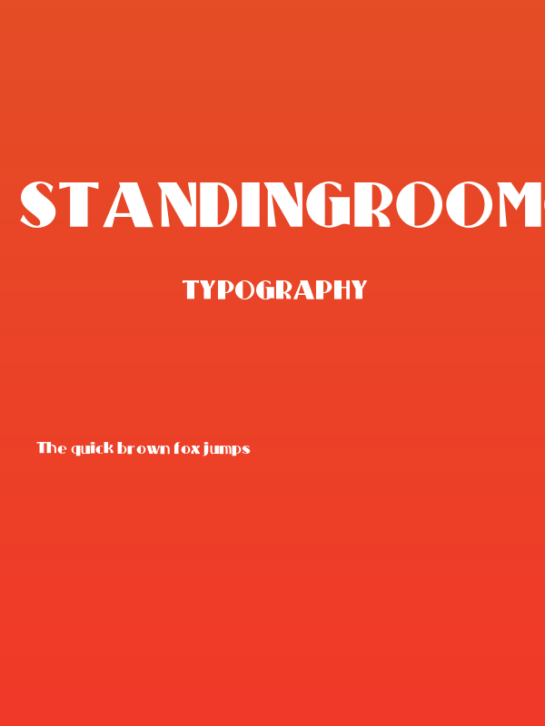 StandingRoomOnlyNF Poster