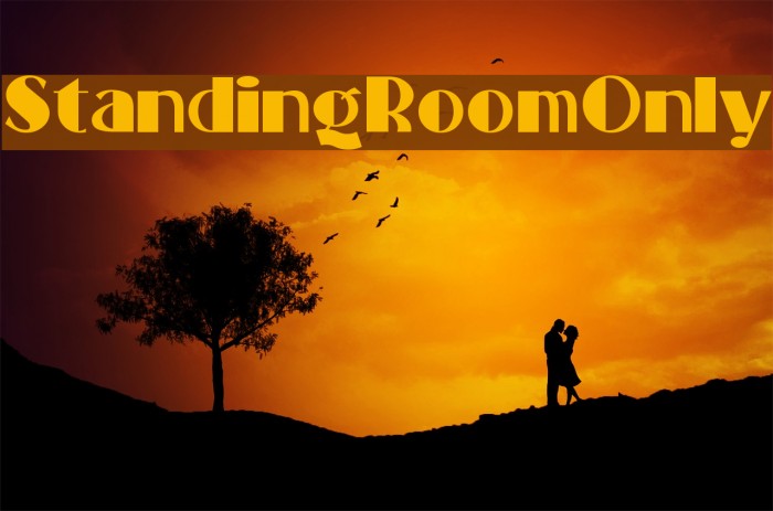 StandingRoomOnly Font examples