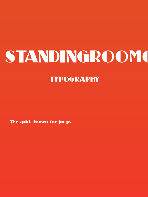 StandingRoomOnly Poster
