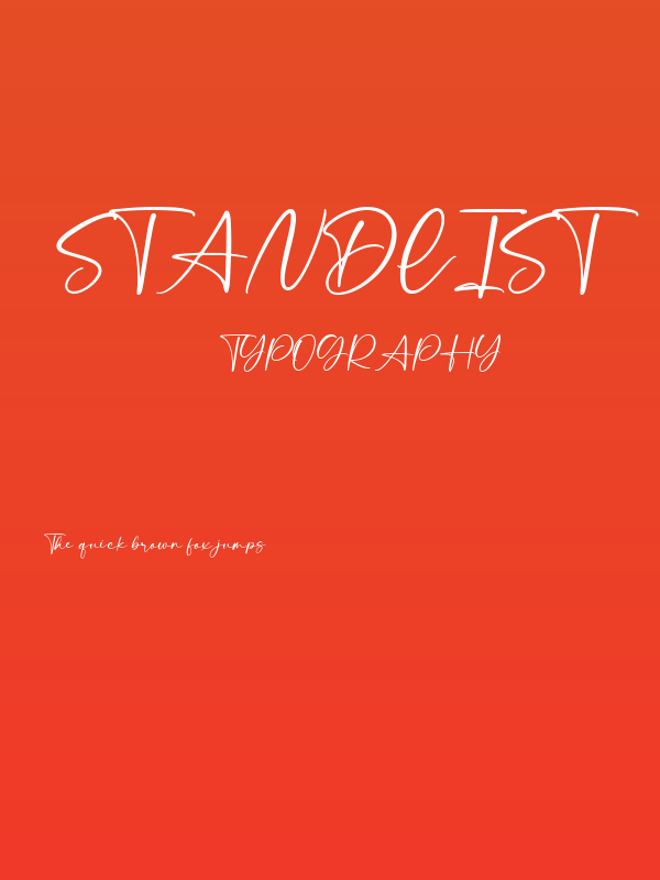 Standlist Poster