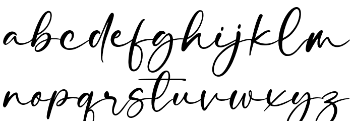 Standlist Font LOWERCASE