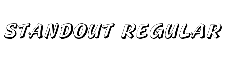 Standout Regular Шрифта