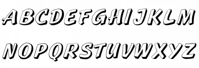 Standout Regular Schriftart Groß