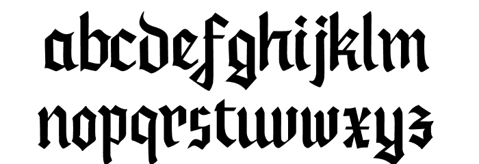 Standrag Font LOWERCASE