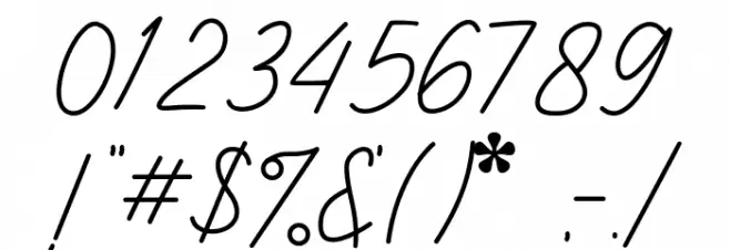 Stanford Signature Font OTHER CHARS