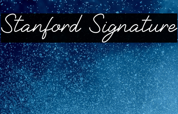 Stanford Signature Example 3