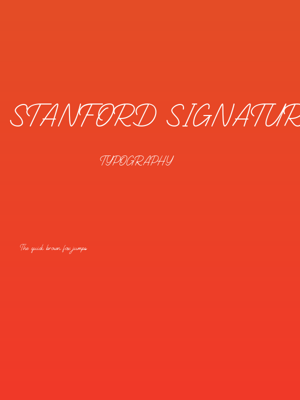 Stanford Signature Poster