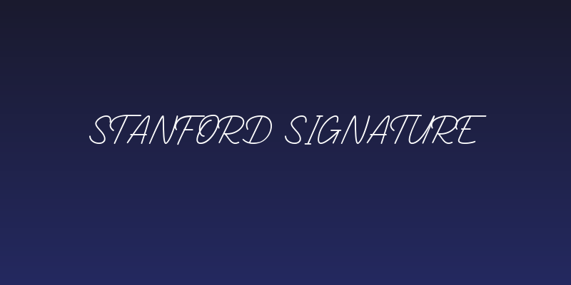 Stanford Signature Social Header