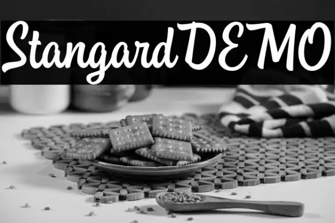StangardDEMO Font examples