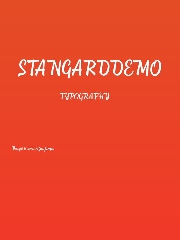 StangardDEMO Poster