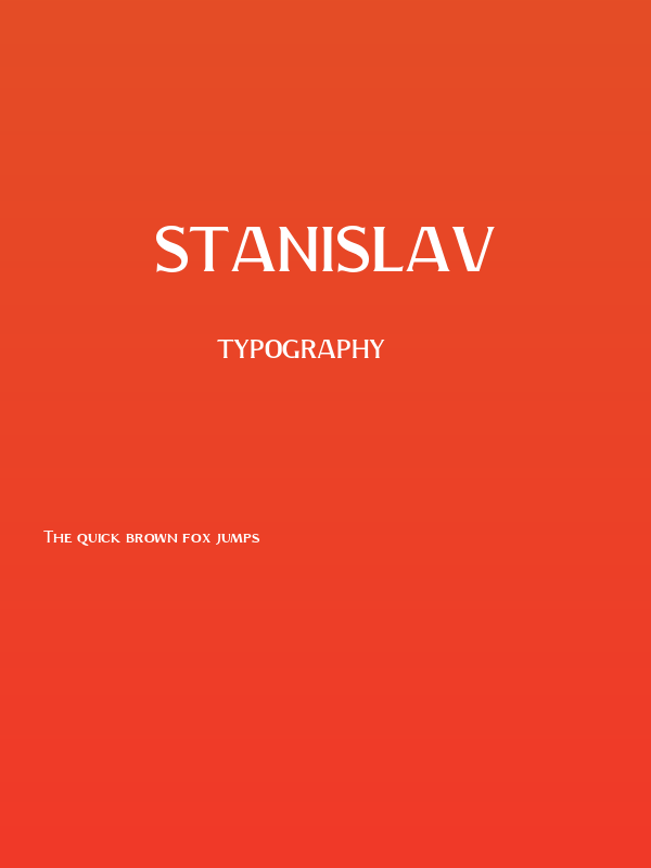 Stanislav Poster