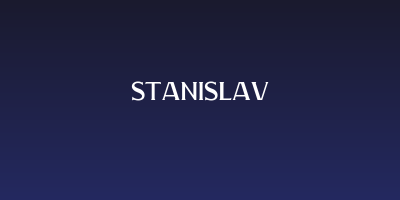Stanislav Social Header