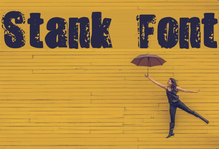 Stank Font examples