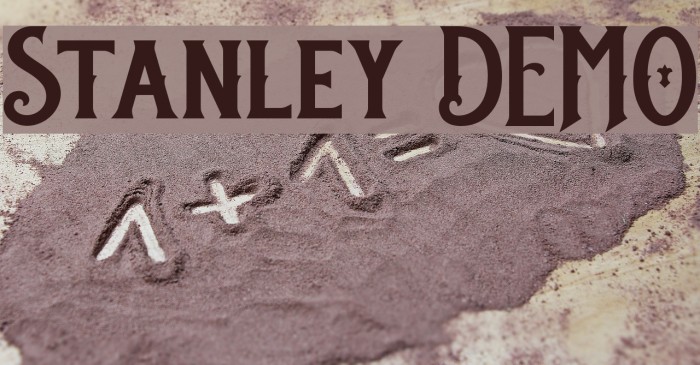 Stanley DEMO Font examples