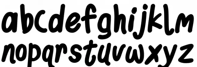 Stanley Moon Schriftart Kleinbuchstaben
