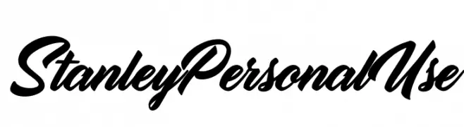 Stanley Personal Use  Frei Schriftart Herunterladen