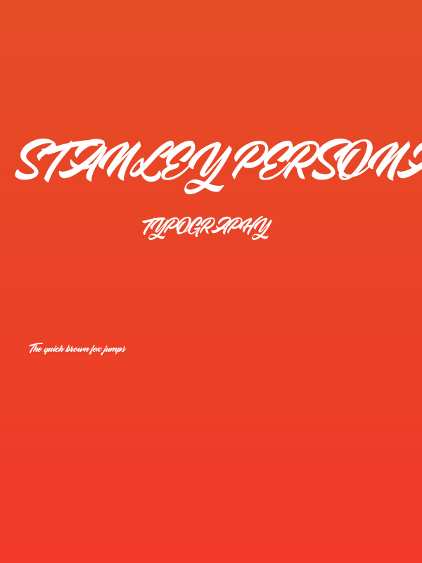 Stanley Personal Use Poster