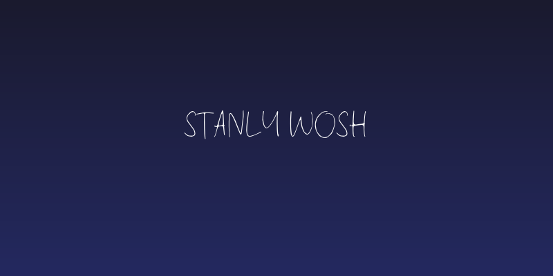 Stanly Wosh Social Header