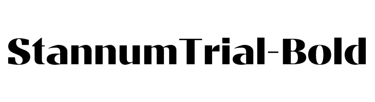 StannumTrial-Bold  Free Fonts Download