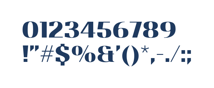 StannumTrial-Bold Other Characters