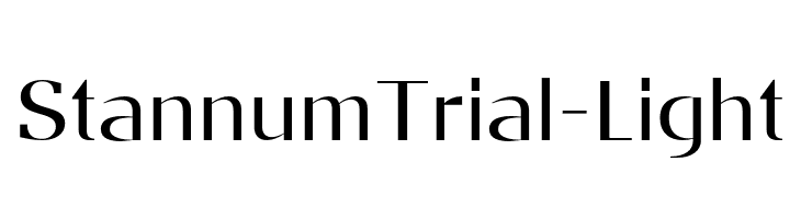 StannumTrial-Light  免费字体下载