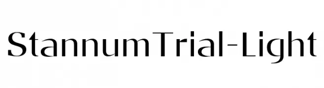 StannumTrial-Light  تنزيل الخطوط