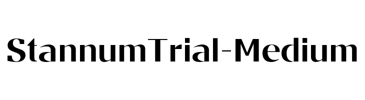 StannumTrial-Medium  नि: शुल्क फ़ॉन्ट्स डाउनलोड