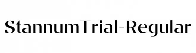 StannumTrial-Regular  تنزيل الخطوط