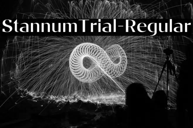 StannumTrial-Regular Font examples