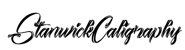 Stanwick Caligraphy  フリーフォントのダウンロード