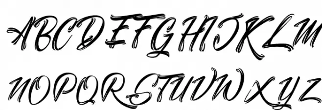 Stanwick Caligraphy Шрифта ВЕРХНИЙ