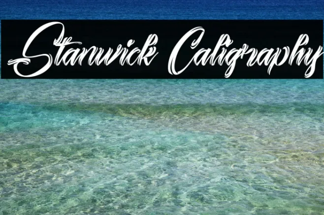 Stanwick Caligraphy Example 1