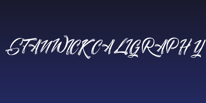 Stanwick Caligraphy Social Header