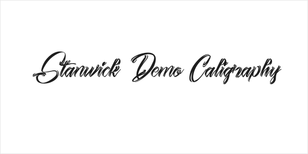 Stanwick Demo Caligraphy Logo